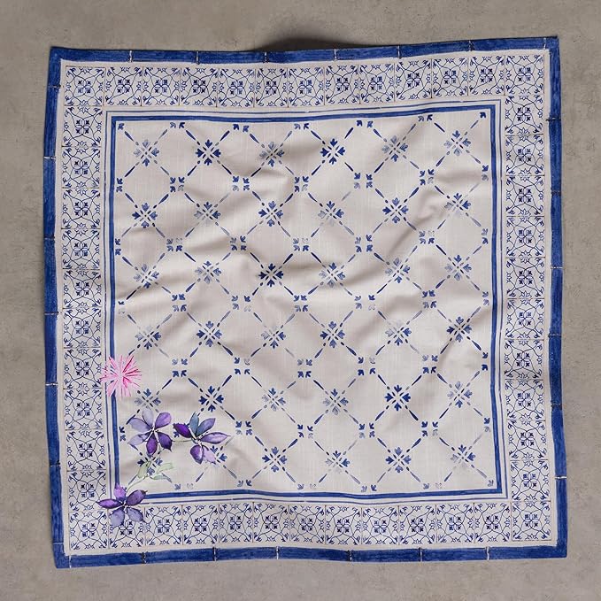 Maison d' Hermine Cloth Napkins Set of 4 100% Cotton Everyday Reusable Square Napkins Cloth Washable Dinner Party Wedding Restaurant Gifts for Mothers Day Spring/Summer (Faience, 20" x 20")