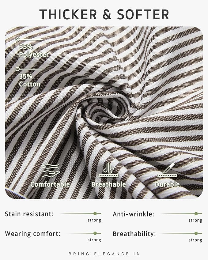 Syntus Apron for Men Women, Adjustable Cooking Kitchen Chef Aprons with 2 Pockets, Cotton/Polycotton/Polyester