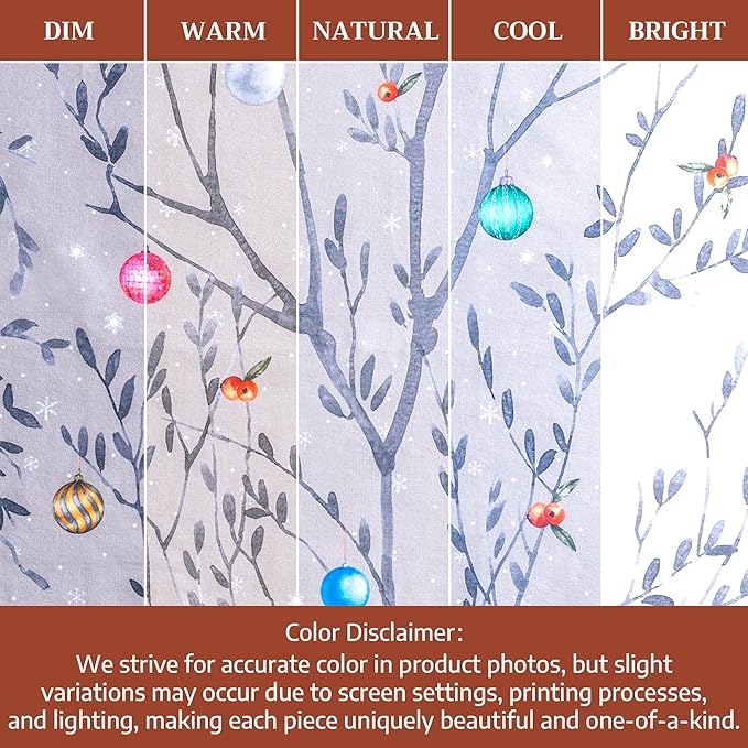 Maison d' Hermine Kitchen Towels Set of 3 100% Cotton 20" x 27.5" Reusable Cloth Tea Dish Towels Absorbent with Hanging Loop for Kitchen Dining Thanksgiving Christmas Decorations (Fairy Christmas)