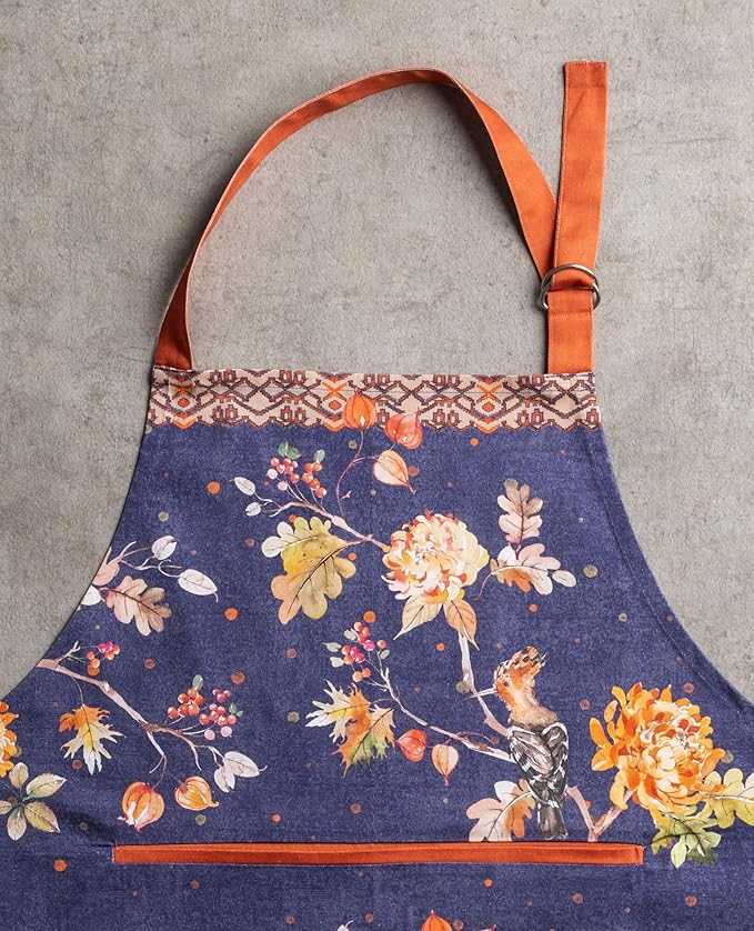 Maison d' Hermine 100% Cotton Apron for women with Pocket Kitchen Chef Apron for Men Cooking Mothers Day Gifts