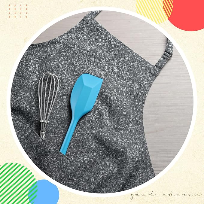 Baderke 24 Set Small Wire Whisk and Silicone Spatula Set Bulk for Cooking 7 Inch Mini Whisks Spatula Non Stick Flexible Kitchen Baking Tool Cookware for Cooking Party Favors Gift Supplies