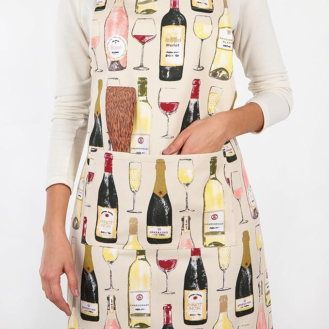 Now Designs Sommelier Chef's Kitchen Apron, 28 x 32 in