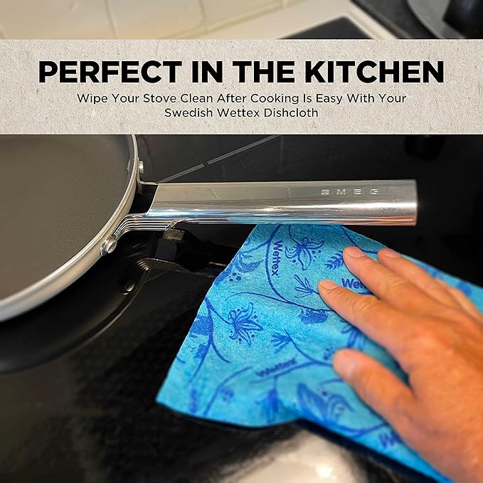 Wettex The Original 10 Pack Swedish Dishcloth for Kitchen