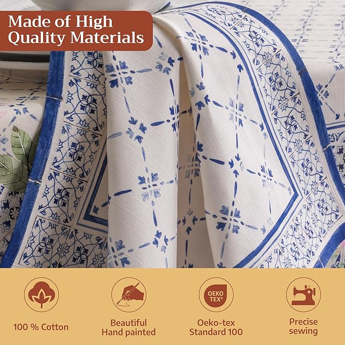 Maison d' Hermine Cloth Napkins Set of 4 100% Cotton Everyday Reusable Square Napkins Cloth Washable Dinner Party Wedding Restaurant Gifts for Mothers Day Spring/Summer (Faience, 20" x 20")