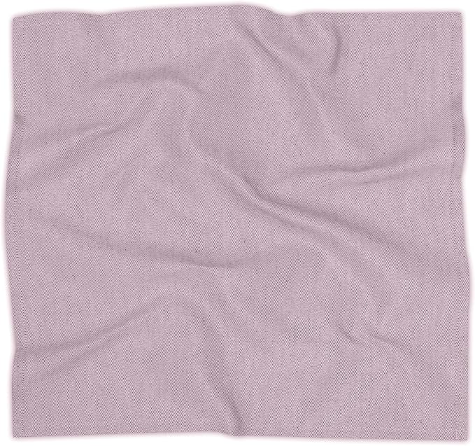 Ruvanti Cloth Napkins Set of 6, 18x18 Reusable Napkins Cloth Washable, Soft & Durable Table Napkin, Poly Cotton Fabric Dinner Napkins for Parties, Christmas, Thanksgiving, Weddings - Mauve