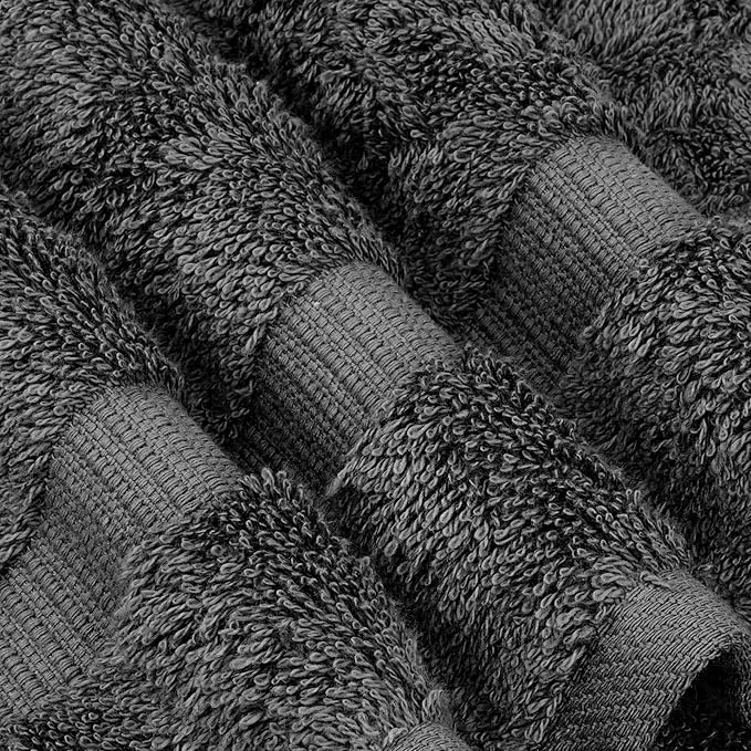 Chakir Turkish Linens | Hotel & Spa Quality 100% Cotton Premium Turkish Towels | Soft & Absorbent (8-Piece Towel Sets, Dark Gray)