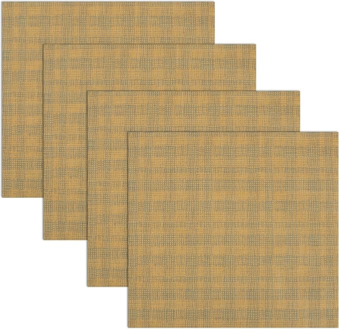 RUVANTI Cloth Napkins Set of 6 Cotton 100%, 18x18 Inches Napkins Cloth Washable, Soft, Absorbent. Cotton Napkins for Parties, Christmas, Thanksgiving, Weddings, Dinner Napkins Cloth - Wet Net