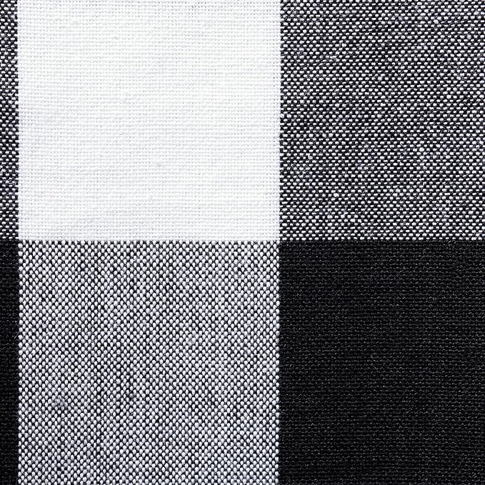 DII Buffalo Check Collection, Classic Farmhouse Napkin Set, 20x20, Black & White, 6 Piece (Pack of 2)