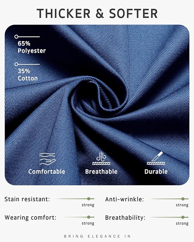 Syntus Apron for Men Women, Adjustable Cooking Kitchen Chef Aprons with 2 Pockets, Cotton/Polycotton/Polyester
