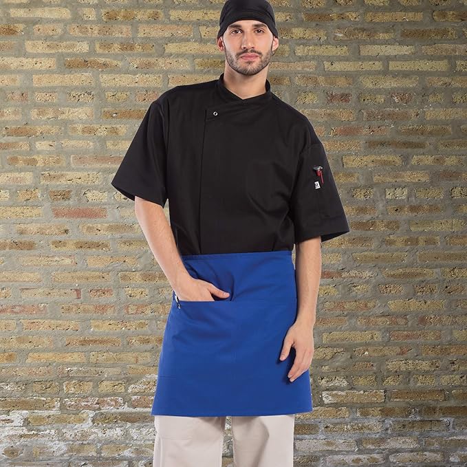 Uncommon Threads Unisex Half Waist Apron with Two Pockets