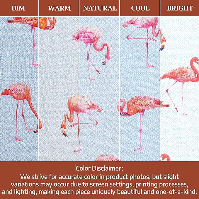 Maison d' Hermine Cloth Napkins Set of 4 100% Cotton Everyday Reusable Square Napkins Cloth Washable Dinner Party Wedding Restaurant Gifts for Mothers Day Spring/Summer (Flamingo Love, 18" x 18")