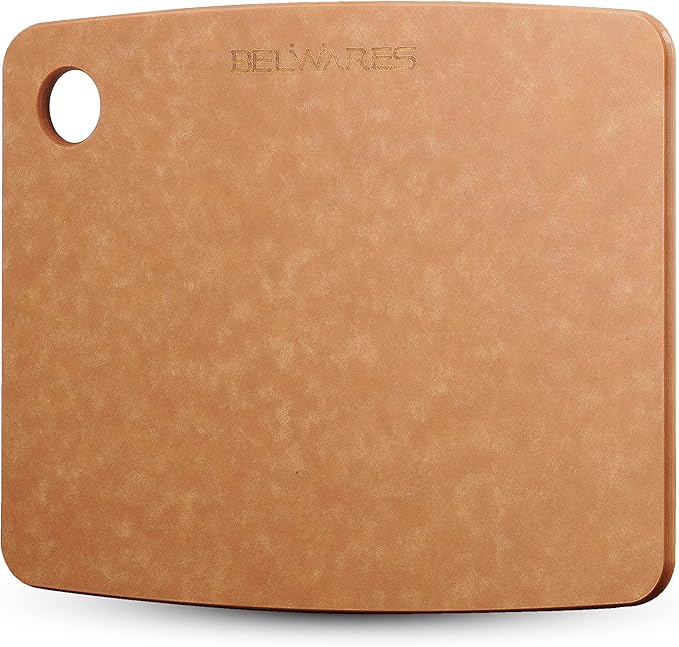 Wooden Cutting Board for Kitchen - Small Composite Wood Cutting Boards Dishwasher - Thin, BPA Free & Eco-Friendly Chopping Board (11.5 x 9 Inch, Natural)