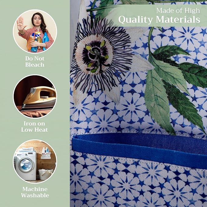 Maison d' Hermine 100% Cotton Apron for women with Pocket Kitchen Chef Apron for Men Cooking Mothers Day Gifts
