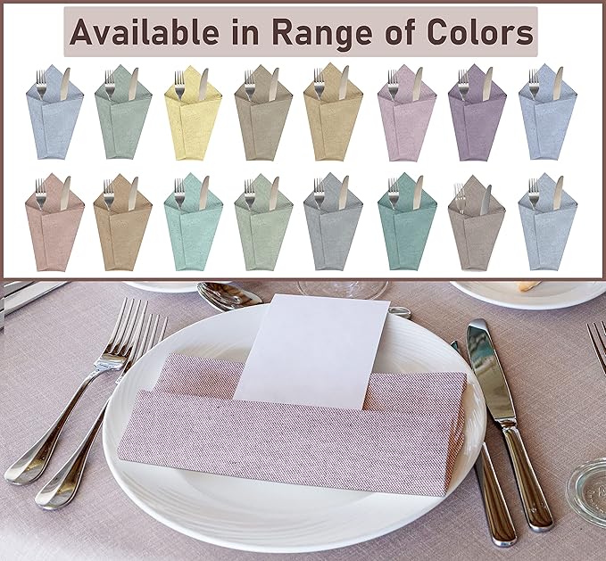 Ruvanti Cloth Napkins Set of 12, 18x18 Reusable Napkins Cloth Washable, Soft & Durable Table Napkin, Poly Cotton Fabric Dinner Napkins for Parties, Christmas, Thanksgiving, Weddings - Mauve