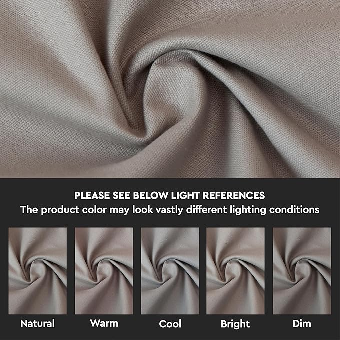 Encasa XO Beige Cloth Napkins Set of 6, 17"x17" | Solid Color Cotton Dinner Napkins | Washable & Reusable Wedding Napkins for Holiday Dinners, Party, & Everyday Table Decor