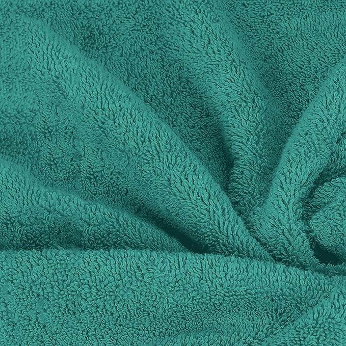 Mocassi Luxury 100% Turkish Cotton 2-Pack Bath Towel Set- Ultra Soft, Quick Dry Highly Absorbent 27 x 54 inch Premium Spa Hotel Quality 2PC Bath Towels - Luxurious Soft Bathroom Towels, Turquoise