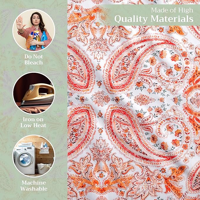 Maison d' Hermine Cloth Napkins Set of 4 100% Cotton for Thanksgiving Christmas Decorations Everyday Reusable Square Fall Napkins Cloth Washable Dinner Party (Orient, 20"x20")