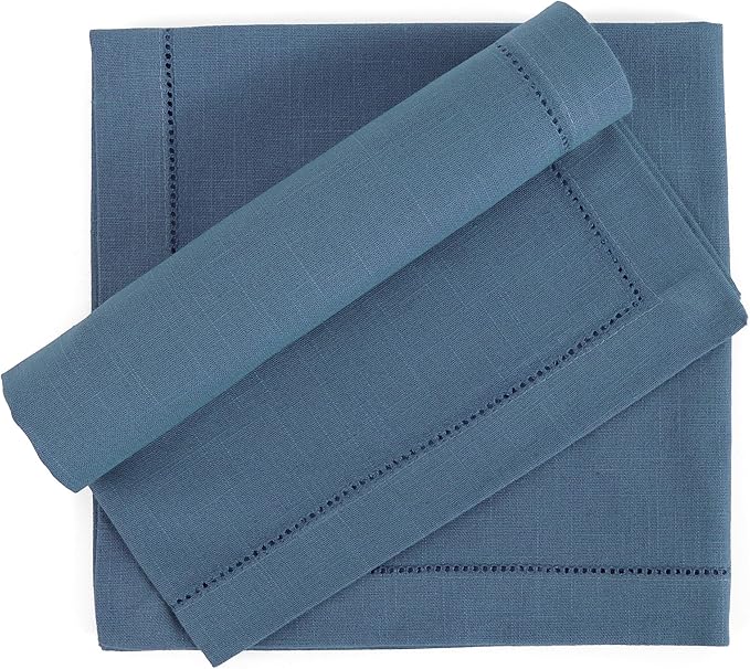 FINGERCRAFT Cloth Napkin Hemstitched 20x20 Inch Generous Picot Hem, Mitred Corner, Everyday Use Premium Quality High GSM and Good Absorbency Set of 21 Easter Color Stellar