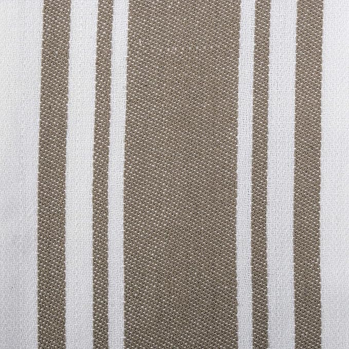 DII Assorted Woven, Kitchen Dishtowel Set, 18x28, Brown, 5 Piece