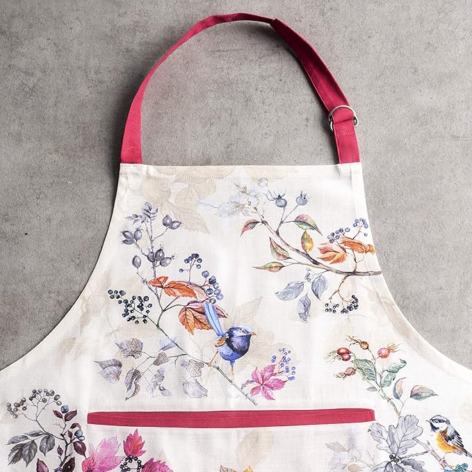 Maison d' Hermine 100% Cotton Apron for women with Pocket Kitchen Chef Apron for Men Cooking Mothers Day Gifts