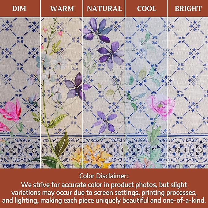 Maison d' Hermine Kitchen Towels Set of 3 100% Cotton 27.50" x 20" Reusable Cloth Tea Dish Towels Absorbent with Hanging Loop for Kitchen Gifts for Mothers Day Spring/Summer (Faience)