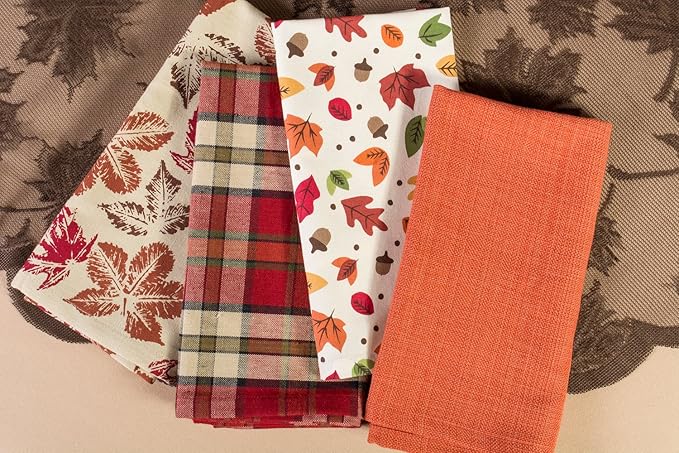 DII Variegated Tabletop Collection, Napkin Set, 20x20, Spice, 6 Piece