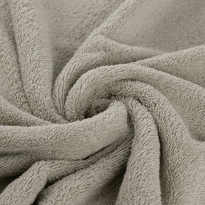 Classic Turkish Towels CTT - Luxury 6 Piece Towel Set, 100% Turkish Cotton, Quick Drying, Highly Absorbent & Comfy, Includes 2 Bath Towels, 2 Hand Towels & 2 Washcloths | (Beige)