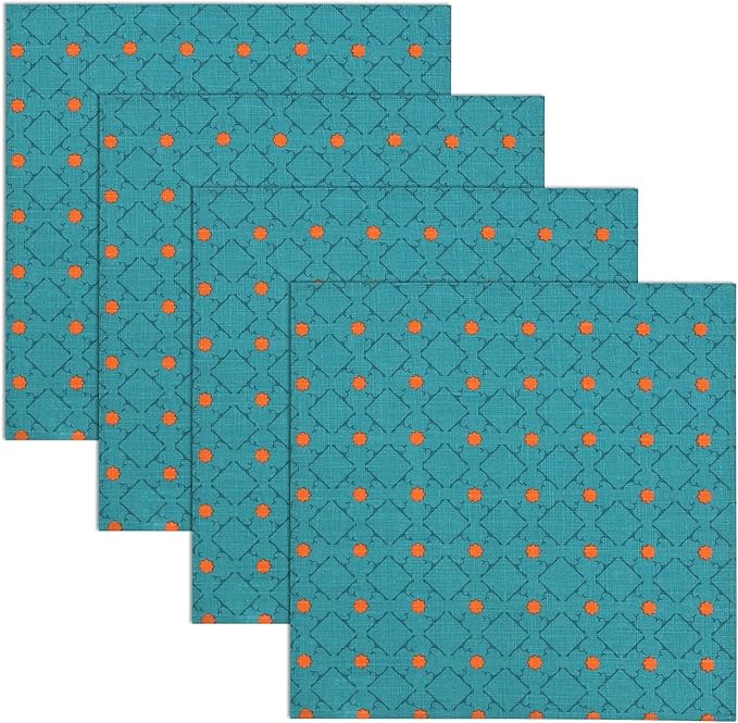 RUVANTI Cloth Napkins Set of 12 Cotton 100%, 18x18 Inches Napkins Cloth Washable, Soft, Absorbent. Cotton Napkins for Parties, Christmas, Thanksgiving, Weddings, Dinner Napkins Cloth - Combo