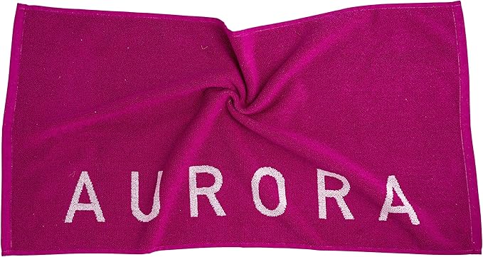Fuchsia Hot Pink Gym and Yoga Towel for Women - 100% Silver Infused Organic Cotton Pilates Towel, 500 GSM, 31.5"x15.75" - Soft Absorbent Sweat Towels for Workouts Without the Smell