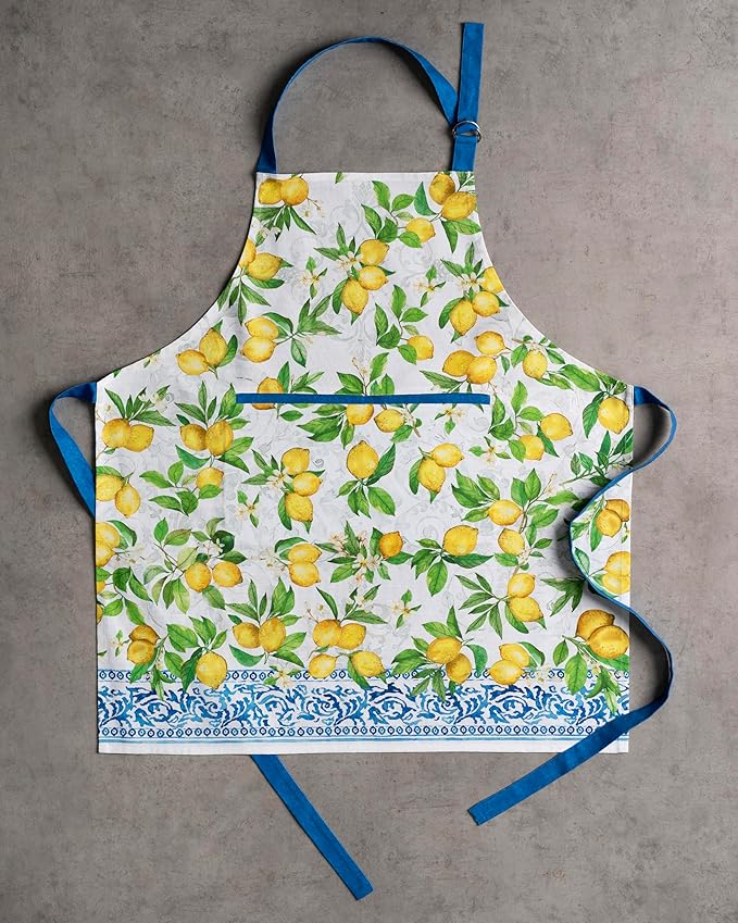 Maison d' Hermine 100% Cotton Apron for women with Pocket Kitchen Chef Apron for Men Cooking Mothers Day Gifts