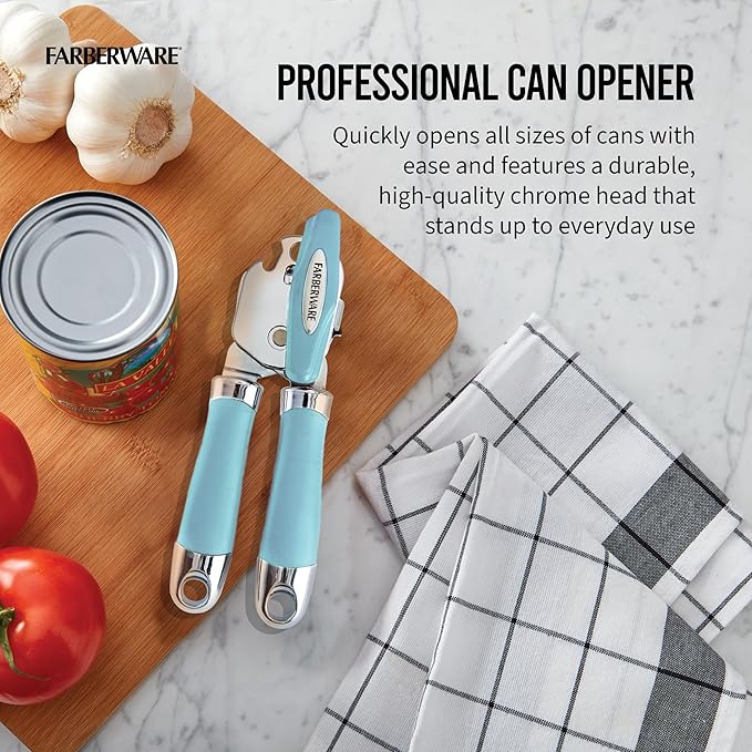 Farberware Pro 2 Can Opener, Aqua Sky, One Size (5211351)