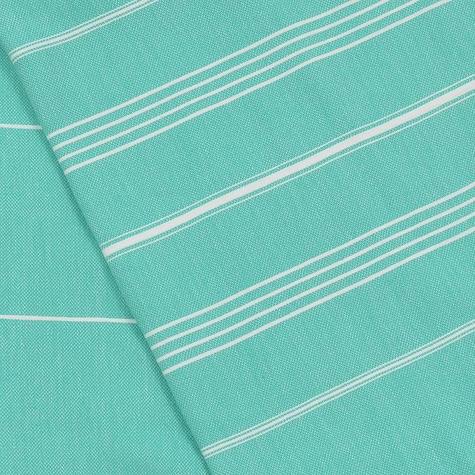 Bersuse Towels Anatolia XL Beach Blanket Throw Blanket Turkish Towel 100% Cotton Extra-Large Quick-Dry Lightweight Premium Peshtemal Towel - 61x82 Inches, Mint Green (Set of 3)
