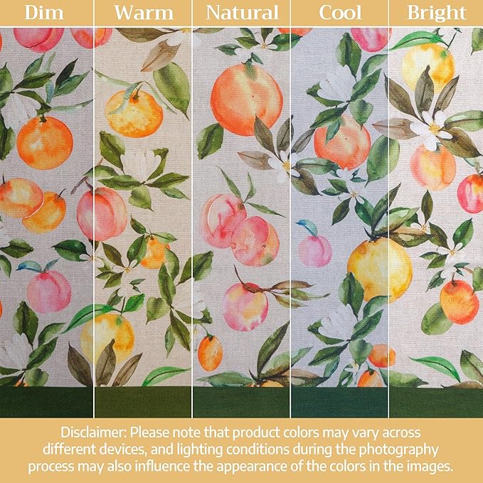 Maison d' Hermine Cloth Napkins Set of 4 100% Cotton Everyday Reusable Square Napkins Cloth Washable Dinner Party Wedding Restaurant Gifts for Mothers Day Spring/Summer (Soleil Fruite, 18" x 18")