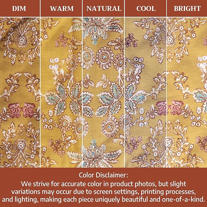 Maison d' Hermine Double Oven Mitts 100% Cotton 7"x35" Double Oven Mitt Heat Resistant BBQ Cooking Gloves with Loop Baking Grilling Gifts for Mothers Day Spring Summer (Marquise)