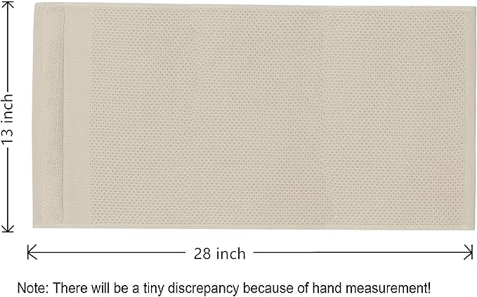 Mia'sDream Cotton Hand Face Head Towel Waffle Weave Kitchen Tea Towel Dish Towels, Soft and Absorbent Bath Guest Gym Towel Washcloths, 13inch x 28inch 3 Pack (Khaki)