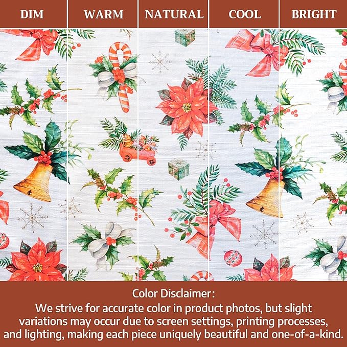 Maison d' Hermine Placemats Set of 4 100% Cotton Washable Cloth Place Mats, Reusable Table Mats for Thanksgiving Christmas Decorations Kitchen Dining Party Wedding Restaurant (Chromo, 13" x 19")