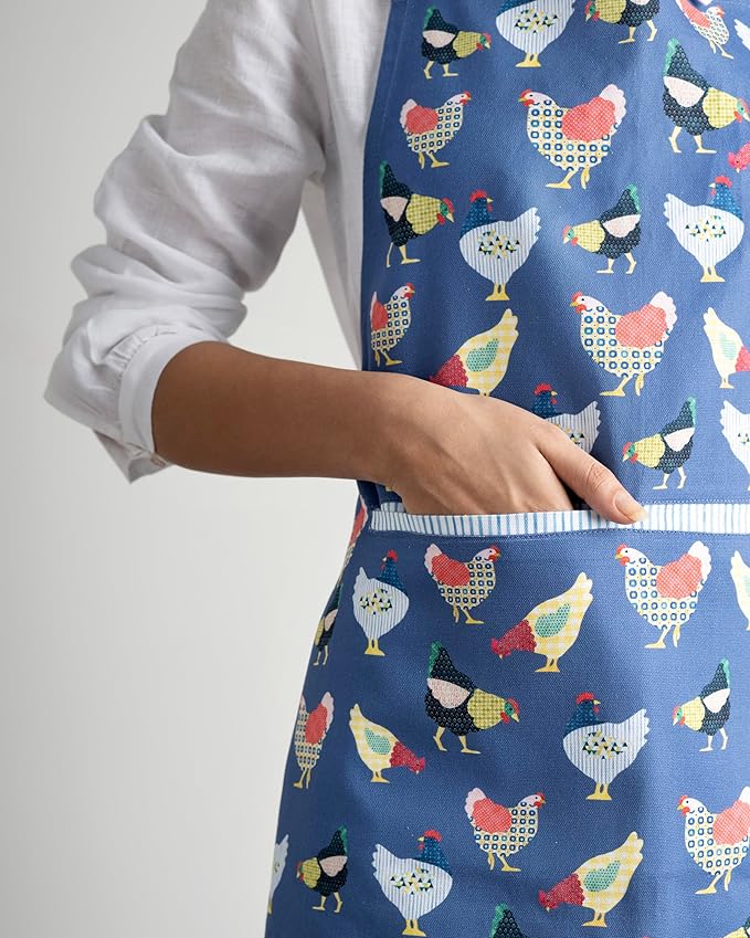 Maison d' Hermine 100% Cotton Apron for women with Pocket Kitchen Chef Apron for Men Cooking Mothers Day Gifts