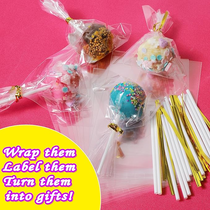 Cake Pop Kit,Kids Baking Sets for Kids,Lollipop Making Kit for Girls,Chocolate and Cupcake Making Includes Silicone Cake Pop Mold for Christmas and Halloween,Carolar