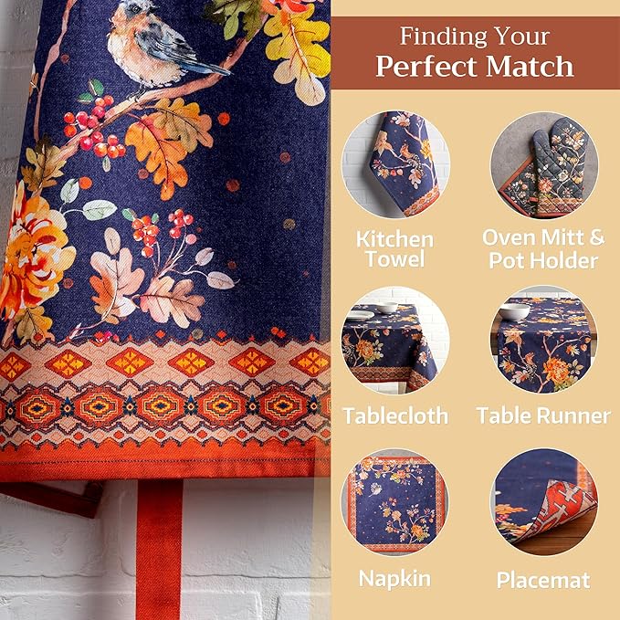 Maison d' Hermine 100% Cotton Apron for women with Pocket Kitchen Chef Apron for Men Cooking Mothers Day Gifts