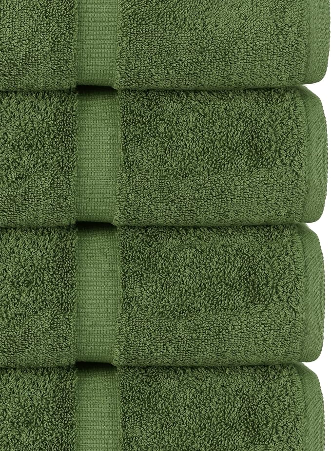 Chakir Turkish Linens, 100% Cotton Premium Quality Turkish Bath Sheets (35''x70'' Large Bath Sheet Towels - Moss)