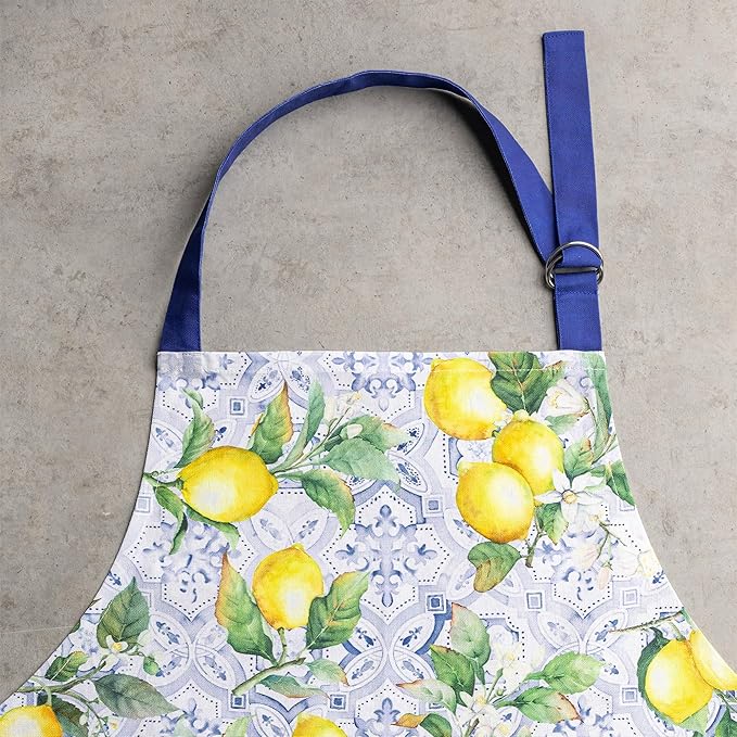 Maison d' Hermine 100% Cotton Apron for women with Pocket Kitchen Chef Apron for Men Cooking Mothers Day Gifts