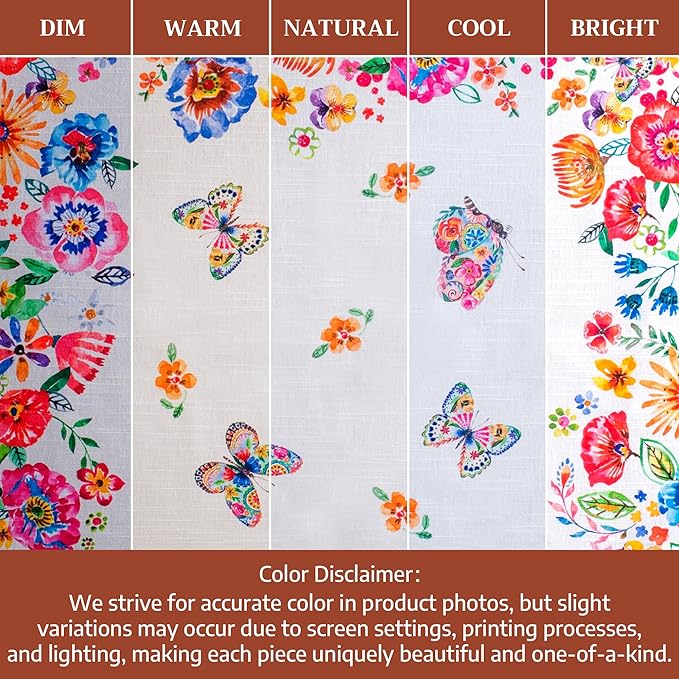 Maison d' Hermine Cloth Napkins Set of 4 100% Cotton Everyday Reusable Square Napkins Cloth Washable Dinner Wedding Gifts for Mothers Day Spring/Summer (Happy Florals - High Summer, 20" x 20")