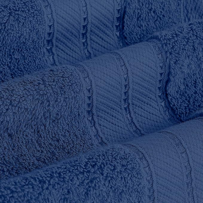 Modern Threads 4-Pack SpunLoft Bath Towel Navy 30x54