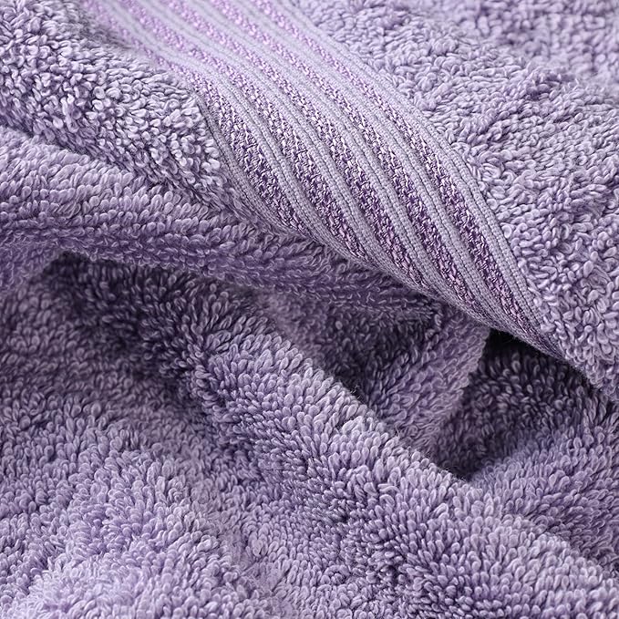 Superior Egyptian Cotton 2-Piece Bath Sheet Towel Set, Oversized Body Towels For Adults And Kids, Large Towel For Bath, Shower, Guest Bathroom, Spa, Gym, Resort, Essentials, Airbnb, Royal Purple