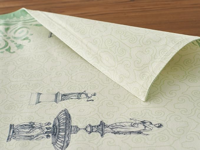 Maison d' Hermine Placemats Set of 2 100% Cotton Washable Cloth Place Mats Reusable Table Mats for Kitchen Dining Party Wedding Gifts for Mothers Day Spring/Summer (Jardin Du Roy, 13" x 19")