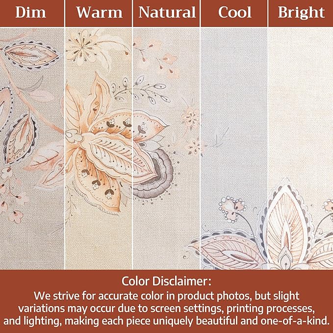 Maison d' Hermine Placemats 100% Combed Cotton Premium Set of 4 Dinner Placemat, Decorative Washable Cloth Placemat, Dining, Buffet Parties & Camping - Society Florals (13"x19")