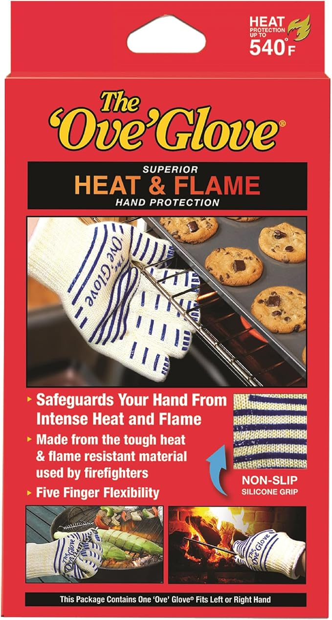 The Ove Glove - Superior Heat & Flame Hand Protection - Pack of 1 Oven Mitt
