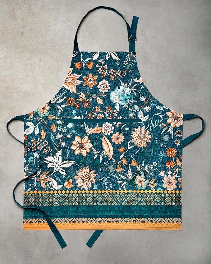 Maison d' Hermine 100% Cotton Apron for women with Pocket Kitchen Chef Apron for Men Cooking Mothers Day Gifts