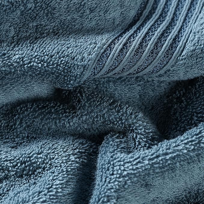 Superior Egyptian Cotton 10-Piece Face Towel Set , Small Towels For Facial, Spa, Quick Dry, Absorbent Towels, Bathroom Accessories, Guest Bath, Home Essentials, Washcloth, Airbnb, Sapphire