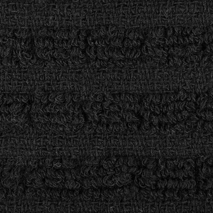 Ritz Royale Collection 100% Combed Terry Cotton, Highly Absorbent, Oversized, Kitchen Towel Set, 28" x 18", 2-Pack, Solid Black